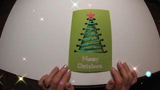 Christmas card. Handmade Christmas card.