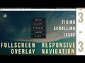Fullscreen Overlay Responsive Navigation - Fixing Scrolling Issue - 3/3