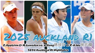 E.Appleton \u0026 M.Lumsden vs. X.Jiang蔣欣玗 \u0026 F-H.Wu吳芳嫺 2025 Auckland R1 Highlights