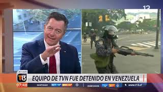Equipo de TVN es detenido en Venezuela
