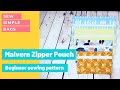 Introducing the Malvern Zipper Bag sewing pattern with video tutorial, how to sew zippers lesson