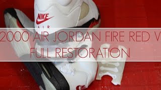 2000 Air Jordan Fire Red 5 Full Restoration