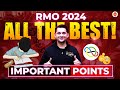 RMO 2024 : All the best! | Important Points you must Know | Abhay Sir | VOS