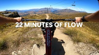 22 minutes of flow trails - Coronet Peak top to bottom, New Zealand MTB.