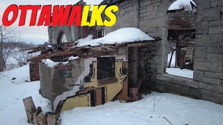 End of winter walkthrough Lemieux Island - Ottawa Walking Tour 2022