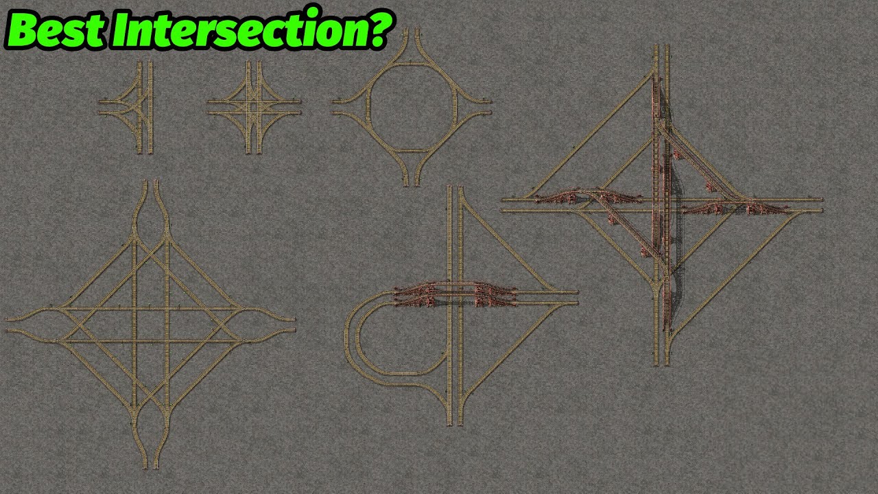 Testing Train Intersections Factorio Space Age Youtube