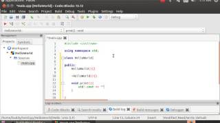 Hello World Project, Code::Blocks