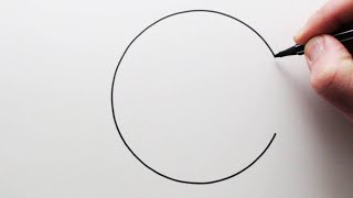 Как нарисовать идеальный круг от руки | Ровный круг без циркуля