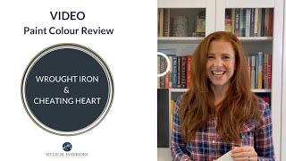 Paint Colour Review: Cheating Heart and Wrought Iron Benjamin Moore