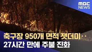 축구장 950개 면적 잿더미‥27시간 만에 주불 진화 (2022.03.01/뉴스데스크/MBC)