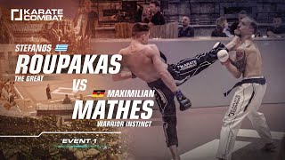 FULL FIGHT: Stephan ROUPAKAS vs Maximllian MATHES - Karate Combat S02E01 - Lightweight Karate Bout