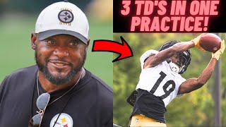 This Pittsburgh Steelers WR is SHOCKING EVERYBODY at Minicamp + 2 More STANDOUTS (Calvin Austin News