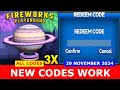 *NEW CODES WORK* [3X] Fireworks Playground [BETA] ROBLOX | ALL CODES | NOVEMBER 29, 2024