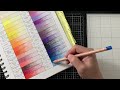 caran d ache luminance 100 set swatching carandache