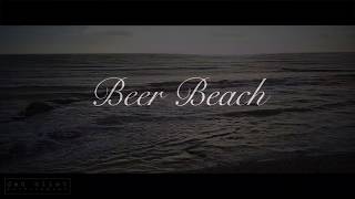 Beer Beach, Devon, stormy seas