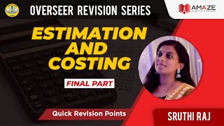 ESTIMATION AND COSTING FINAL PART || OVERSEER REVISION SERIES || KWA OVERSEER || GRADE 3 and GRADE 2