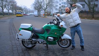 Ich kaufe das günstigste Polizei Motorrad für 2500km Wintertour