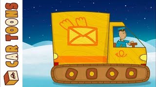 Car Toons: A Mail Van - Christmas Cartoons for Kids - Learn Cars & Vehicles for Kids