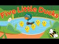 Five Little Ducks Kids Song | Animal Nursery Rhymes For Children