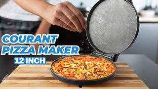 Courant Pizza Maker 12 inch Pizzas Machine | Pizza oven \u0026 Calzone Maker | 12” Indoor Grill/Griddle