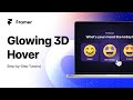 3D Card Hover with Cursor Light on @Framer