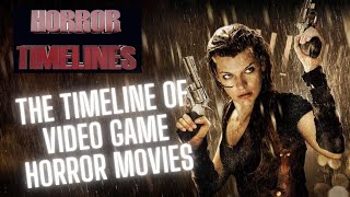 The Timeline of  Game Horror Movies