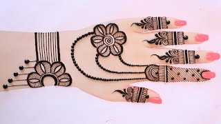 Simple arabic pata mehndi design | simple mehndi design | New mehndi design/mehandi | mehndi