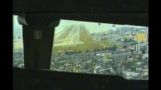 Landing at Kai Tak 747 - 400 Cockpit View