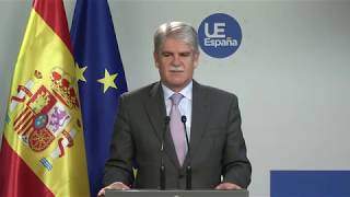 Conferencia de prensa ministro A. Dastis. CAE 13/11/2017