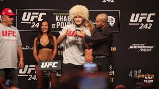 UFC 242: Khabib Nurmagomedov vs. Dustin Poirier weigh in Face Off