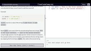 Lesson 29 | Basic JavaScript | Concatenating Strings with the Plus Equals Operator