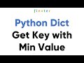 How to Get the Key with Minimum Value in a Python Dictionary?