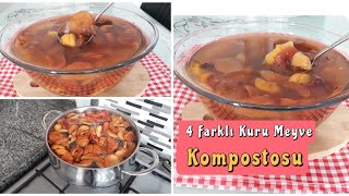 📣4 Farklı Kuru Meyveden Komposto /Hoşaf Tarifi