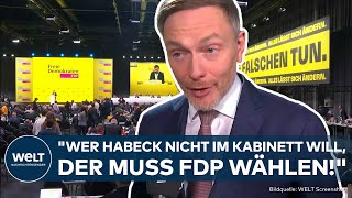 FEDERAL ELECTION: FDP leader Lindner attacks Habeck and Merz! “Green policy strengthens the AfD!”