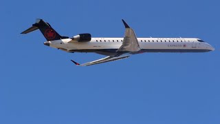 Air Canada CRJ-900 on Dec 23, super cold day in Austin, TX