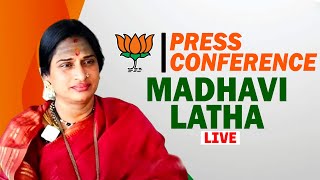 LIVE: BJP leader Madhavi Latha addresses press conference |Hyderabad | Telangana