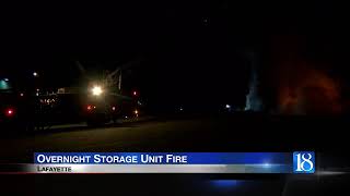 Storage units destroyed in early morning fire