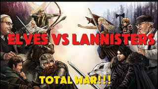 Imladris Guards vs Lannister House Guards |Total War| Lotr VS GOT