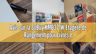 Avis sur la SoBuy KMB37-W Étagère de Rangement pour Livres et Jouets Enfant Bibliothèque Étagère à L