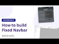 Sticky Navigation Bar On Scroll | Fixed Navbar on Scroll | HTML | CSS | JS  #webdevelopment