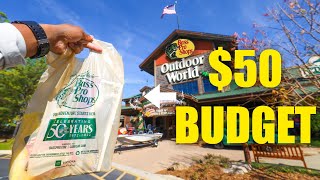 $50 BUDGET Bass Pro Shops Fishing Lure Challenge (BIG BASS)