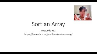 [DS Algorithm] Sort an Array -- Merge Sort -- LeetCode 912