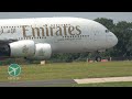 emirates a380 graceful landing at manchester man egcc