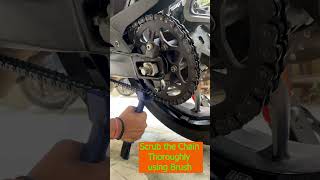 How to Clean and Lube Motorcycle Chain | Bike Chain | Bajaj Dominar 400 | 2023 | Motul C1 And C2