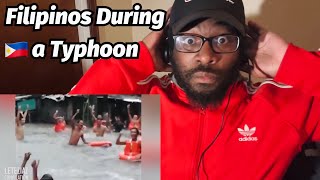 THIS IS CRAZY!!! 🇵🇭 Filipinos During a Typhoon!! | REACTION!!!