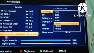DD Free Dish MPEG-2 Set Top Box Settings | New Satellite और New TP Frequency Add करो MPEG-4 Box में