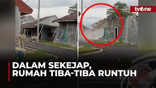 Rumah Runtuh Nyaris Rata dengan Tanah Akibat Tergerus Longsor | Kabar Pagi tvOne