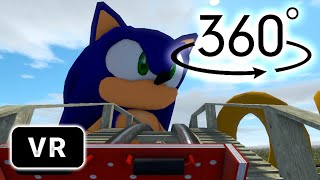 ▶VR 360° SONIC ROLLER COASTER 🔥│EXTREME ROLLER COASTER│360 VIDEO