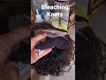 Bleaching knots on hard knots