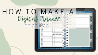 How to make a digital planner on an iPad | Digital Planner creation for beginners using Keynote